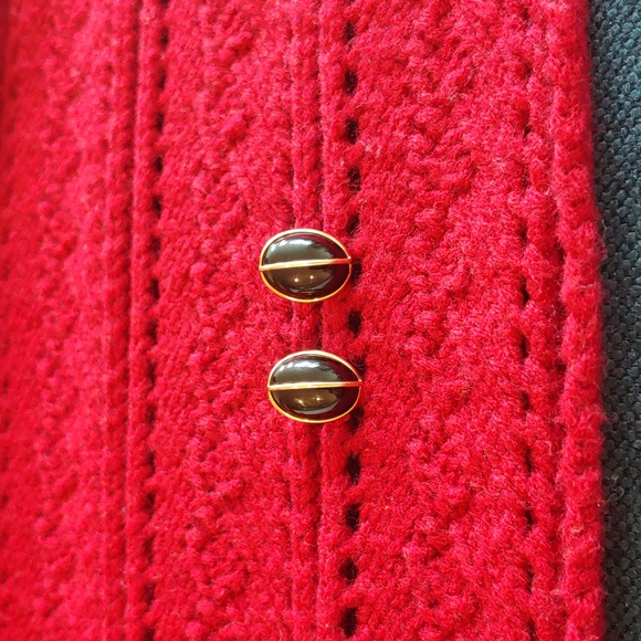 Vintage black onyx and 14k earrings - Picture 1 of 4